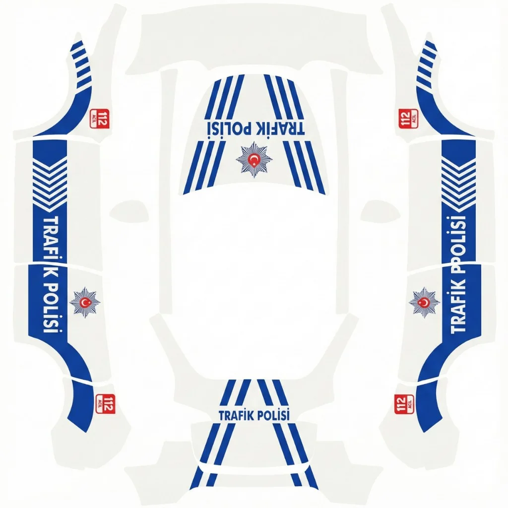 特斯拉交通警察车贴