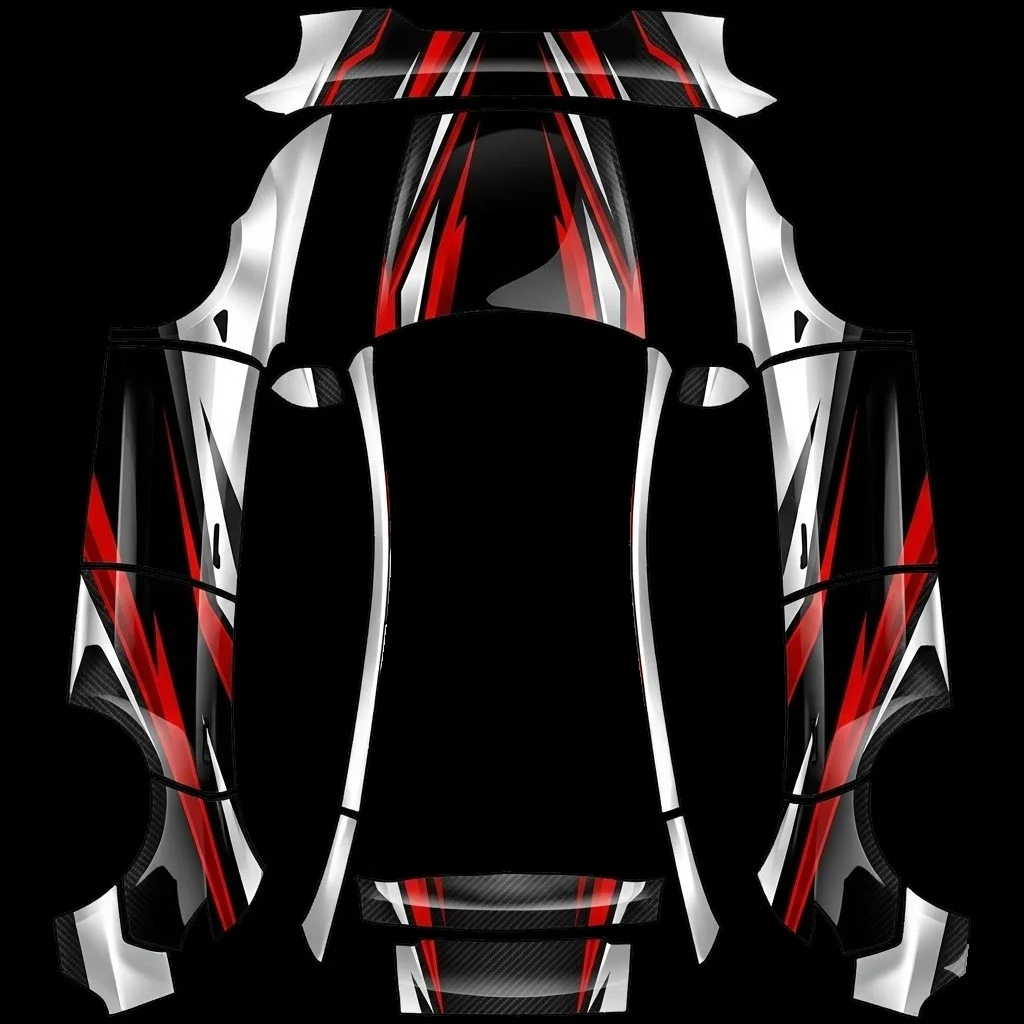 红白黑赛车条纹