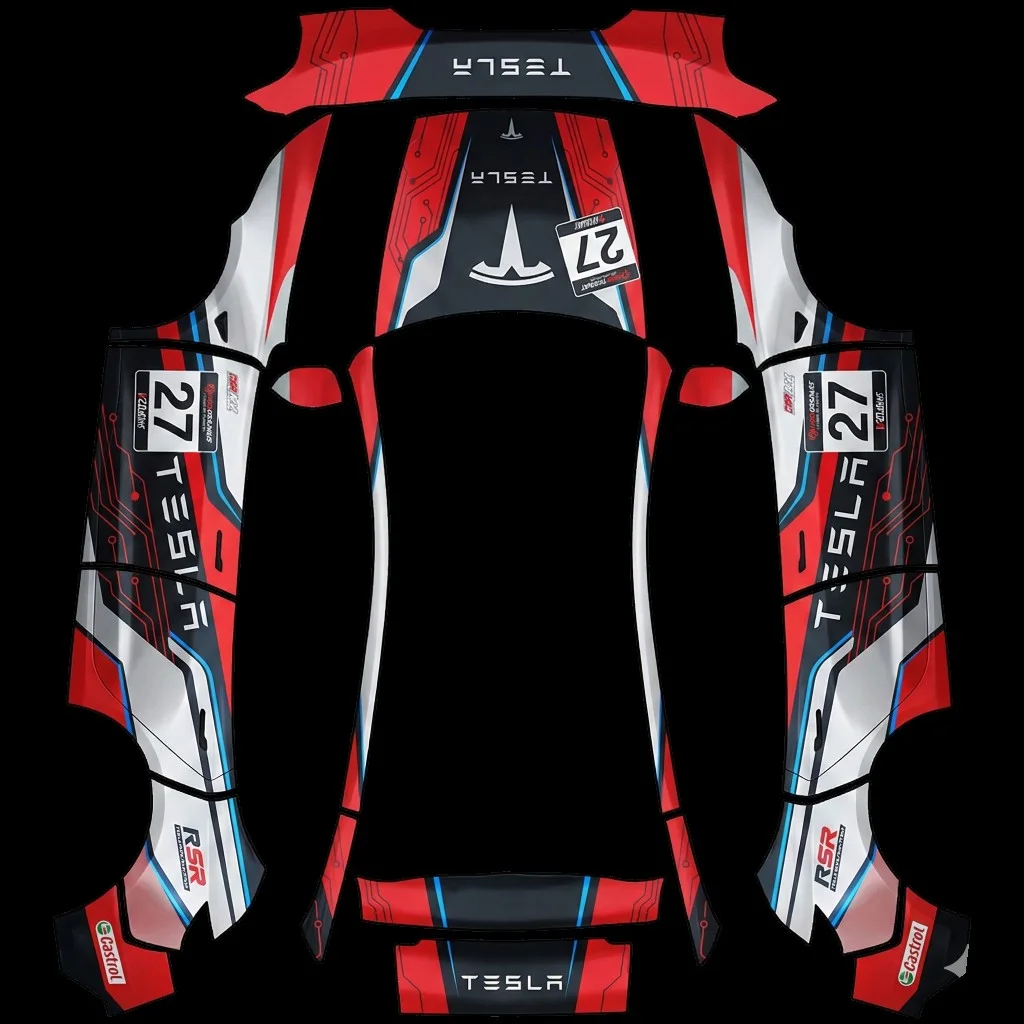 赛博朋克风特斯拉