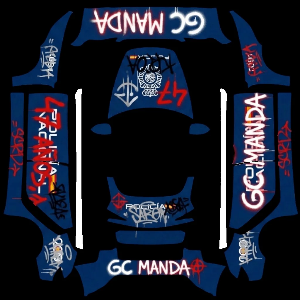 赛博朋克风警车