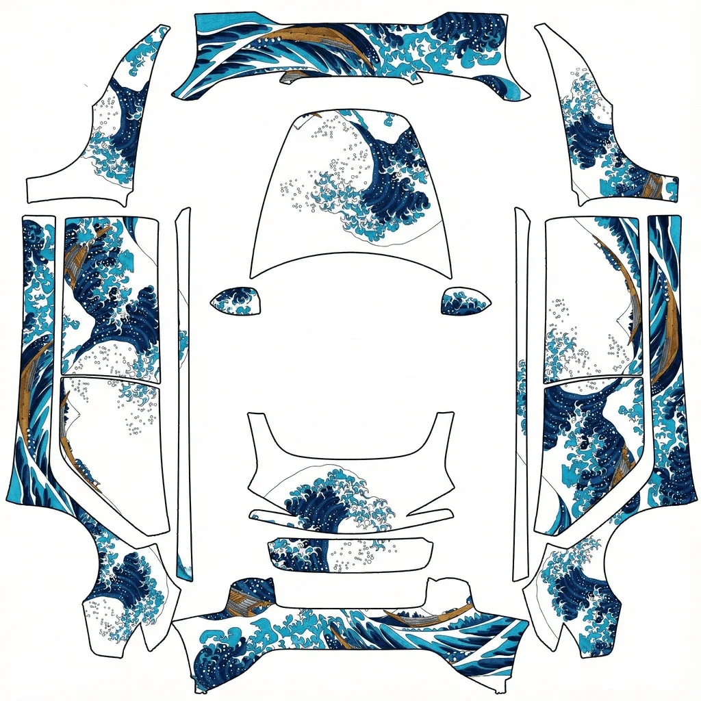 神奈川冲浪里特斯拉皮肤