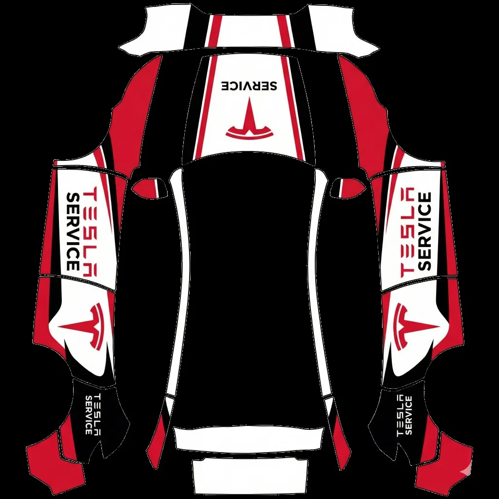 特斯拉服务车贴