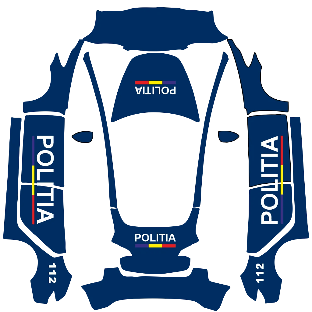 蓝色罗马尼亚警察