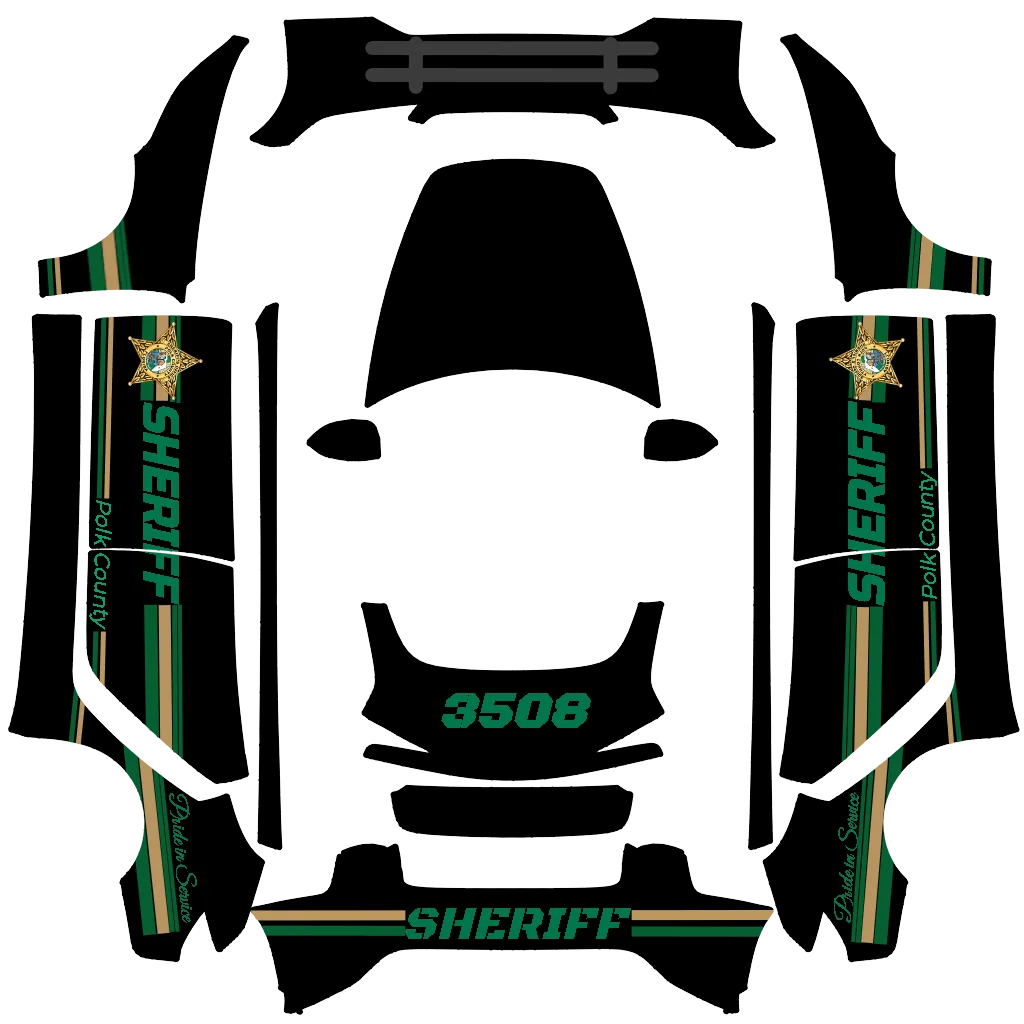 黑色波尔克县警察