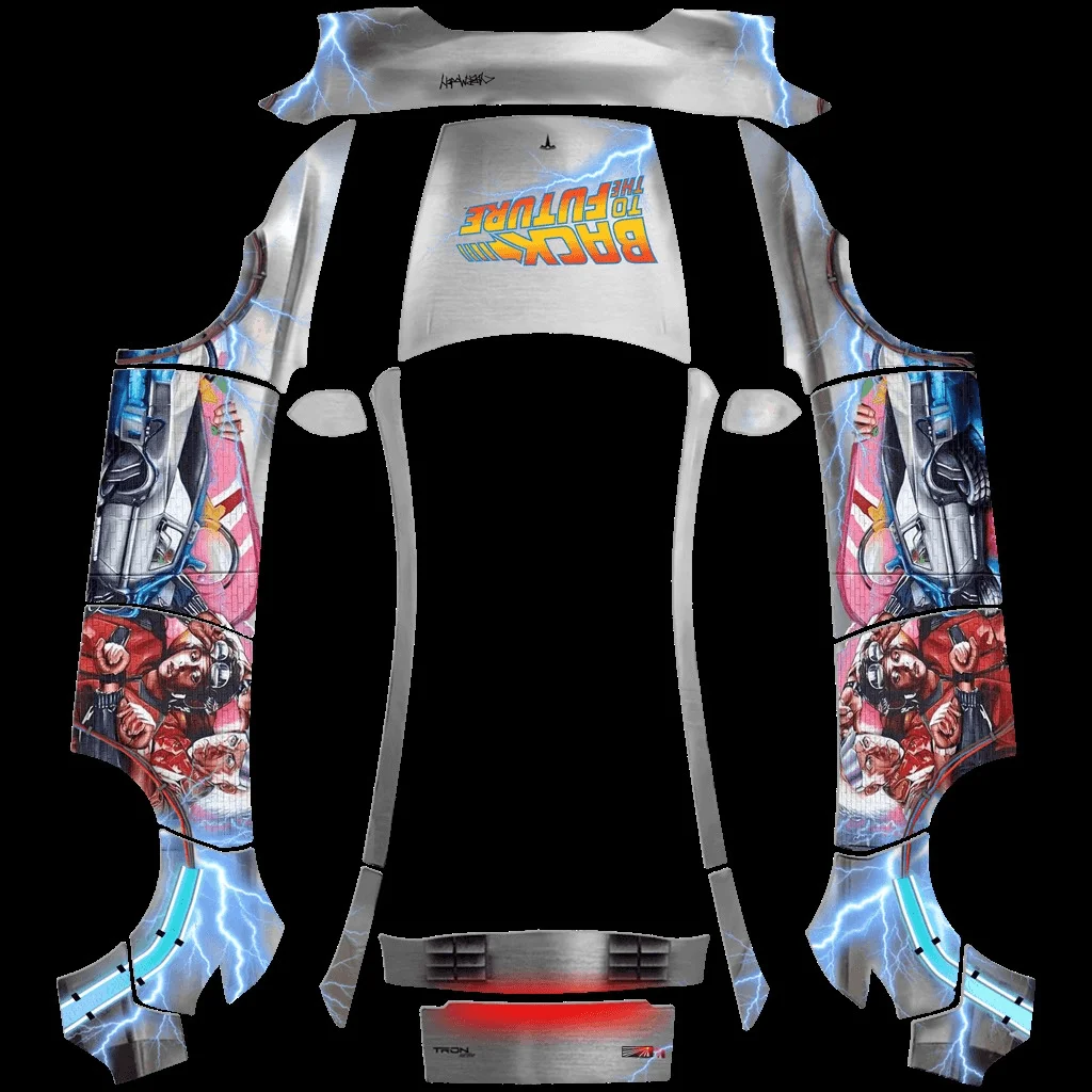 Delorean Back to the Future Mural Wrap