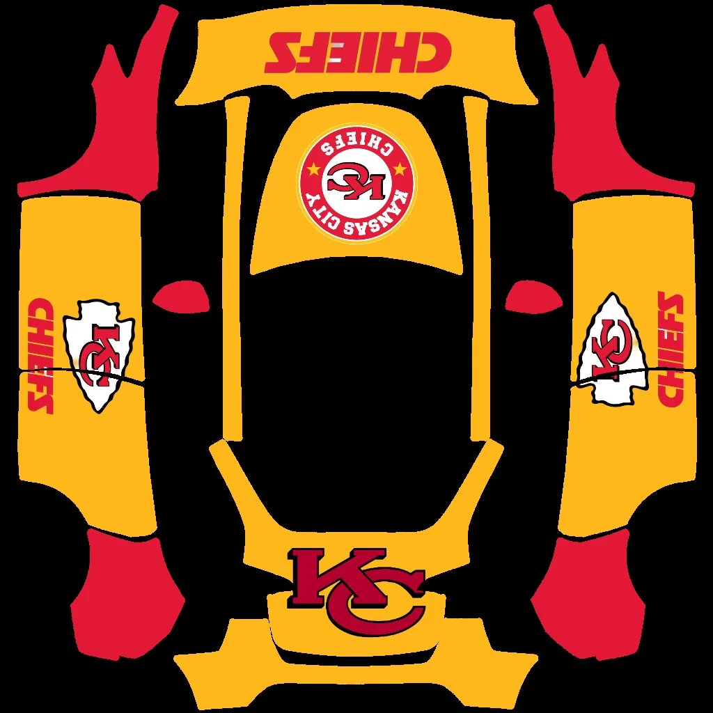 特斯拉红黄黑皮肤