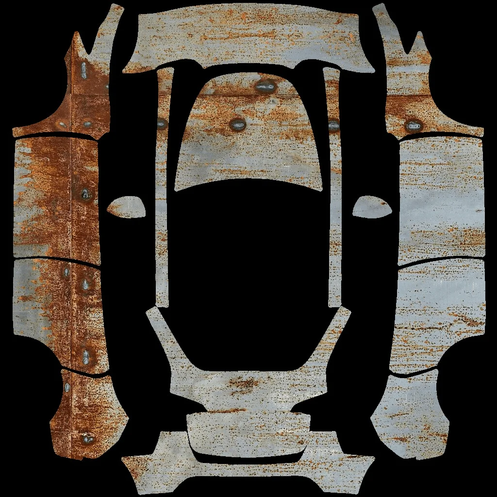 锈迹斑斑的金属